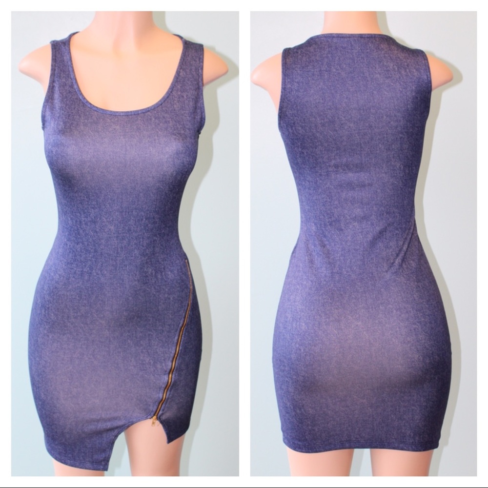 Fitted Denim Dress